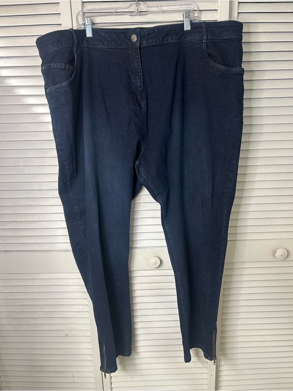 Evans Dark Wash Skinny Ankle Zip Jeans - Size‎ 30